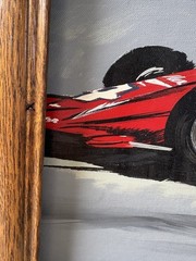 Danny Sullivan Indy 500 Oil Painting Framed Miller American