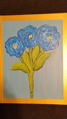 THIRD TIME A CHARM – ACRYLIC ABSTRACT PAINTING ON CANVAS ORIGINAL BY THE ARTIST
