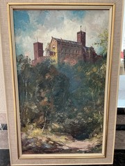 Wartburg oil painting, 15” x 22”. Luther translated Bible, now a UNESCO site