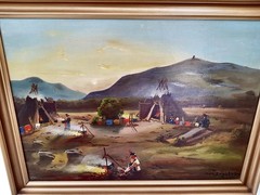 No.: 399 oil painting artwork with frame painting oil painting people abstract