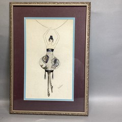 Ballerina Painting In Frame – 19.5×13.5”