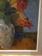 Gustav Berlin (1905-1988) Oil Painting Swedish Artist Still Life In Flowers…