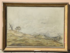 Friedegart Bone 20. century Leipzig/painting mountain landscape around 1940
