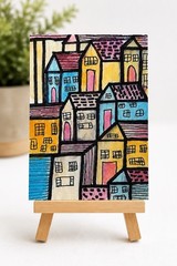 ACEO Original Artwork – mix media-Original Signed Art |2.5*3.5 Inches