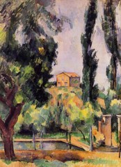 100% handmade oil painting Reproduction,Jas de Bouffan by Paul Cezanne PC145