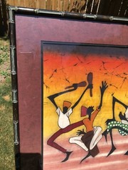 Stunning Original The Sindimba African Dance Painting 27”X 32 1/2” RARE