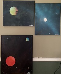 Space Paintings from the Galaxy Collection (3 Piece Set)