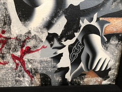 MARK KOSTABI signed ORIGINAL OIL PAINTING on Canvas FRAMED COA BREAK THROUGH