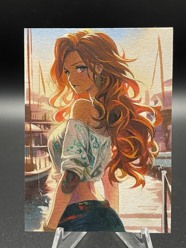 One Piece Anime Fan Sketch Art – Nami Hand-Drawn and Painted