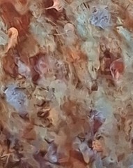 Abstract, Painting, Metallic ,BLUE,pink Gold,Brown,Green, OOAK,Striking Shimmer
