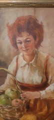 ORIGINAL PIERRE BONNEVIER OIL ON CANVAS PAINTING SIGNED 30X36 .5 „