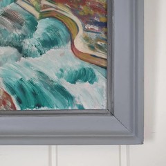 H Holmgren 1948 Vintage Swedish Mid Century Oil Painting Original Art