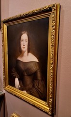 19th c. Portrait of a Young Elegant Bride-Oil painting c.1840s
