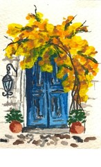 Amalfi Summer- an Original Watercolor ACEO collection