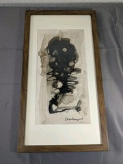 Cuban Artist Manuel Diaz Rosario Orisha Original Abstract Ink Art Painting