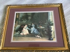 Listed Artist Gustave Léonhard De Jonghe”3 generations” (1829-1893)ornate frame