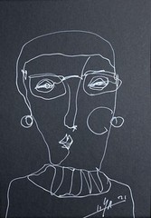 PAINTING ORIGINAL INK ON CANSON PAPER (FRAME INCLUDED) 5”x 7” CUBAN ART By LISA.
