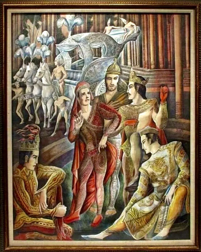 Ramón López Mórello Signed Watercolor „La Gran Rua de Carnaval“ C. 1930’s