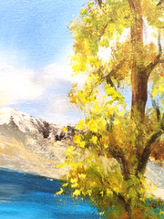 Crater Lake Oregon Painting 16×20 Original Pacific Northwest Landscape Art