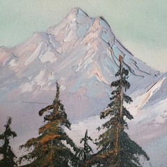 Vintage Landscape Oil Painting On Canvas 25X18 Signed „SABO 79“ See Desc/Pics