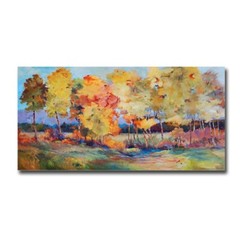 Edge of the Forest by Cleary Gallery-Wrapped Canvas Giclee Art (24 in x 48 in)