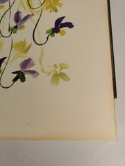 Beautiful Vintage Framed Gauche Floral Signed H Merz