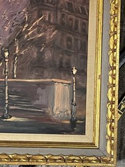 Cesar A Villacres Original oil painting “Late Autumn Evening” Framed
