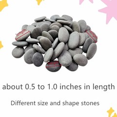 Natural Tiny Rocks 50 PC Smooth Durable Stones for Kindness Art Project Creation