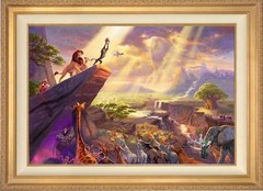 Thomas Kinkade ~ Disney ~ The Lion King 12×18 Publisher Proof Oil on Canvas