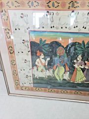 Pichwai Painting lord krishnaPaintingonSilkforProsperity PeaceFramed 53×40 34lbs