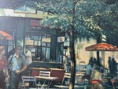 Harry E Buckley 02 „Parisian Scene XXIII“ Oil Painting – Signed And Framed