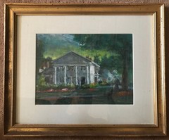 Cazenovia Historic 19×23 in. Framed Acrylic illustration board Hall Groat Sr.