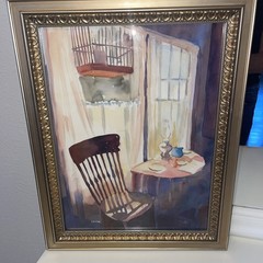Deborah Conn Signed Original Framed Watercolor Painting 2004