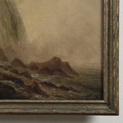 Antique 19th C. Hudson River School Niagra Falls (Manner Of Albert Bierstadt)