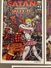 Frank Forte Satan Print Set Of 7 7”x11 Signed W/ COA Sexy Pop Surrealism