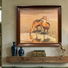 Vintage Don Richard Eckelberry Duck Painting 1968 Framed Wildlife Bird Art