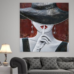 HUSH YOUR OWN SECRECTS BY EUROPEAN BRONZE FINERY CLASSIC ARTWORK SALE NR