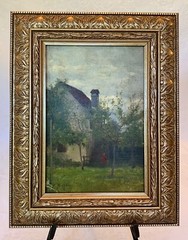 Johann Friedrich Engel Oil on Panel Painting (1870-1921) German Original