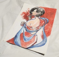 9 inch x 12 inch – Fashion/Figure Drawing – NO FRAME by A. Avila