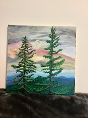 Moon And Trees Landscape Home Decor
