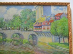 ANTIQUE ELIZABETH WASHINGTON OIL PAINTING 1920’S AMERICAN REGIONALISM HISTORIC