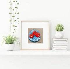 Tomatoes Painting Kitchen Original Art Vegetable Art Still Life Oil Painting