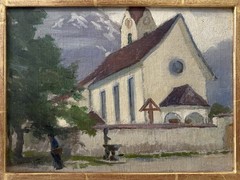 🔥 Antique Old 1905 Early California Plein Air Landscape Oil Painting, RANDOLPH