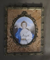 Antique Victorian Mini Portrait of a Lady