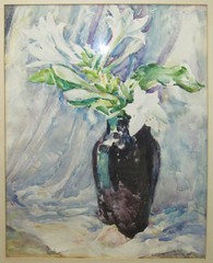 Eliza D. Gardiner Impressionist Still Life of Flowers WC Listed Rhode Island