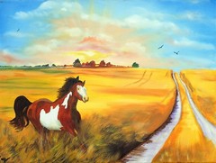 „Freedom“ – Art, Painting, Giclee on Canvas 24″18″ LTD by Yelena Berzon
