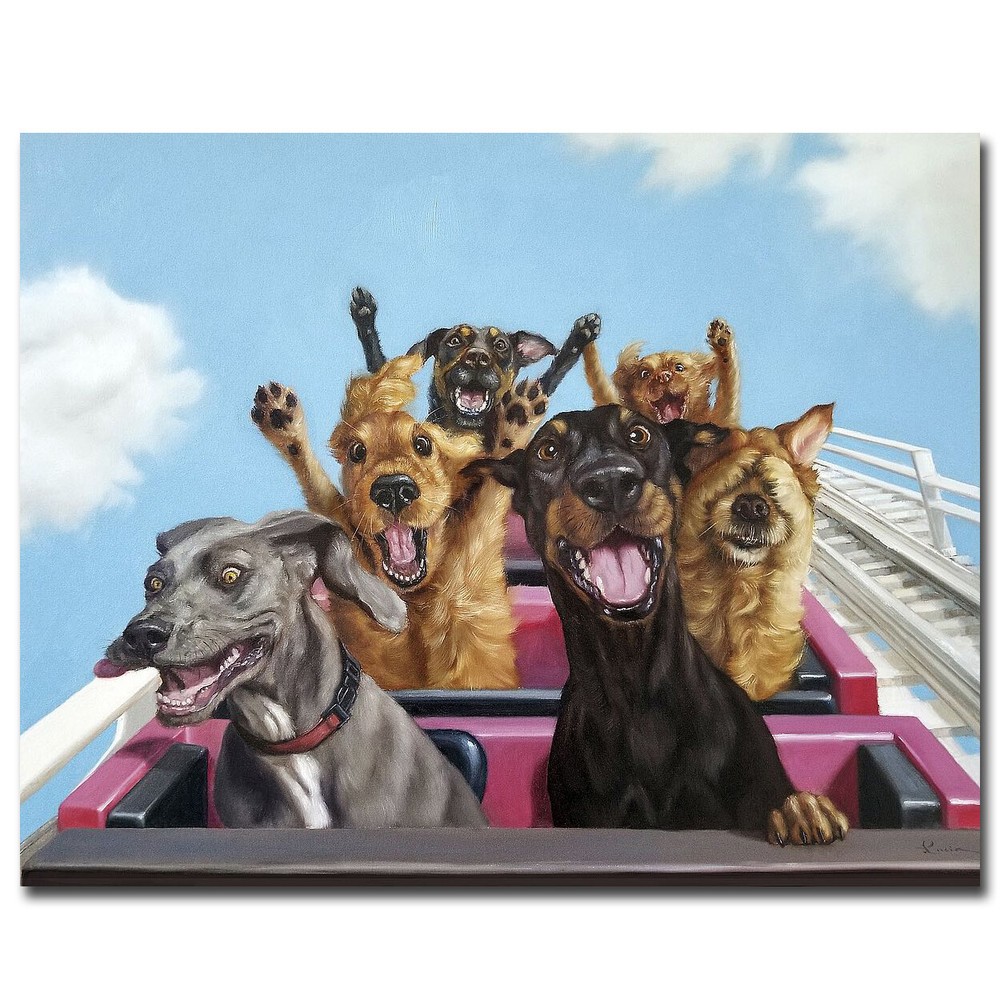 Thrill Seekers by Lucia Heffernan Gallery-Wrap Canvas Giclee Art (22 in x 28 in)