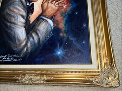 Painting by Ronald Scott McDowell – Lou Rawls “The Universal Star” 1989 – 44×32”
