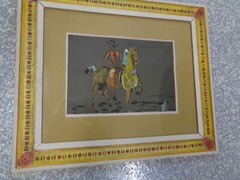 Mid Century Abstract Spanish Rider & Horse Painting Signed Ardy Arpy