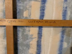 Original Abstract Painting David Gibbs 1971 Signed Canvas Diptych 2 Panel 5x10ft